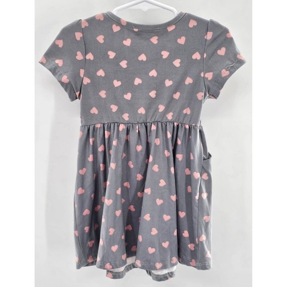 Emma & Elsa heart‎ patterned dress size 3T - Picture 3 of 4
